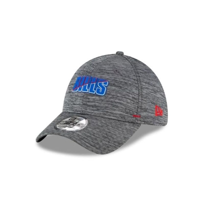 Grey Buffalo Bills Hat - New Era NFL Summer Sideline 39THIRTY Stretch Fit Caps USA1806543